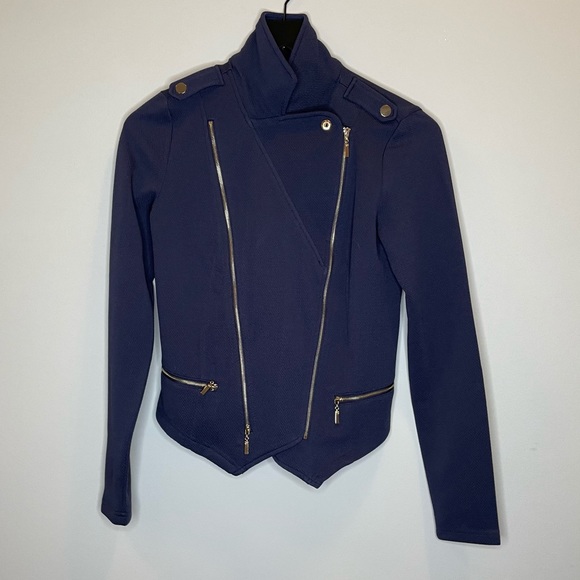 GIANNI BINI Navy Blue Blazer XS NWT - Picture 2 of 6